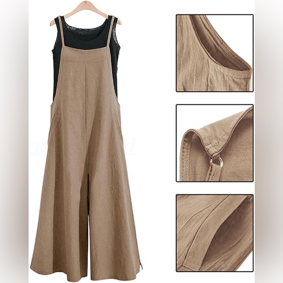 Cotton Jumpsuit Overalls - Picture 9 of 10